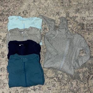 5 pairs footie pajamas